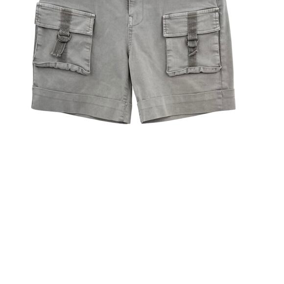 Bevy Flog Kim Cargo Shorts‎ Pockets Cotton Stretch Gray Size 28 - Picture 6 of 11